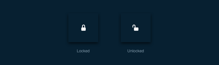 icons lock unlock